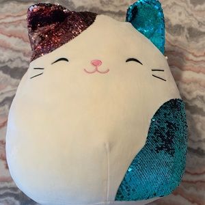 Shiny Sequin Cat Squishmallow 24”